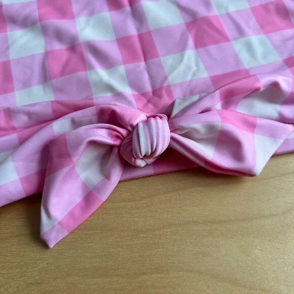 NWT Lime Ricki Pink Gingham Swimsuit 3X - Picture 7 of 11